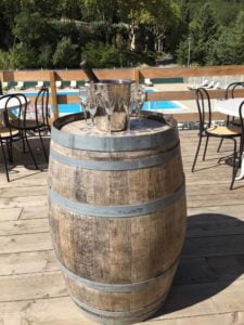 Restaurant bar campsite Rennes-les-Bains vignobles