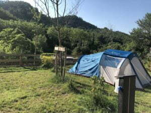 Electric grass pitches campsite Rennes-les-Bains