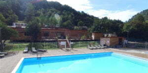 Swimming-poll campsite La Bernede Aude