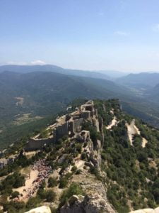 Castle cathare Peyrepertuse campsite Rennes-les-Bains