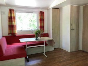 Static Caravan dining room Rennes-les-Bains